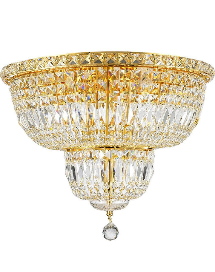 Empress Flush Mount Basket Chandelier - GOLD - W:50cm - Designer Chandelier Australia