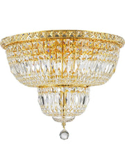 Empress Flush Mount Basket Chandelier - GOLD  - W:50cm