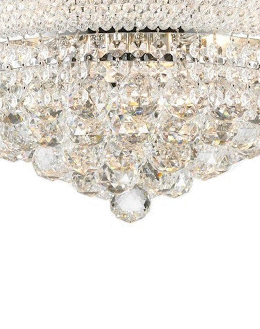 Royal Empress Flush Mount Basket Chandelier - Chrome - W:40cm - Designer Chandelier Australia