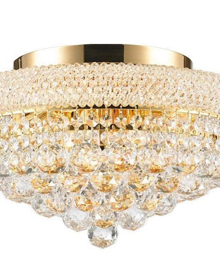 Royal Empress Flush Mount Basket Chandelier - GOLD - W:40cm - Designer Chandelier Australia
