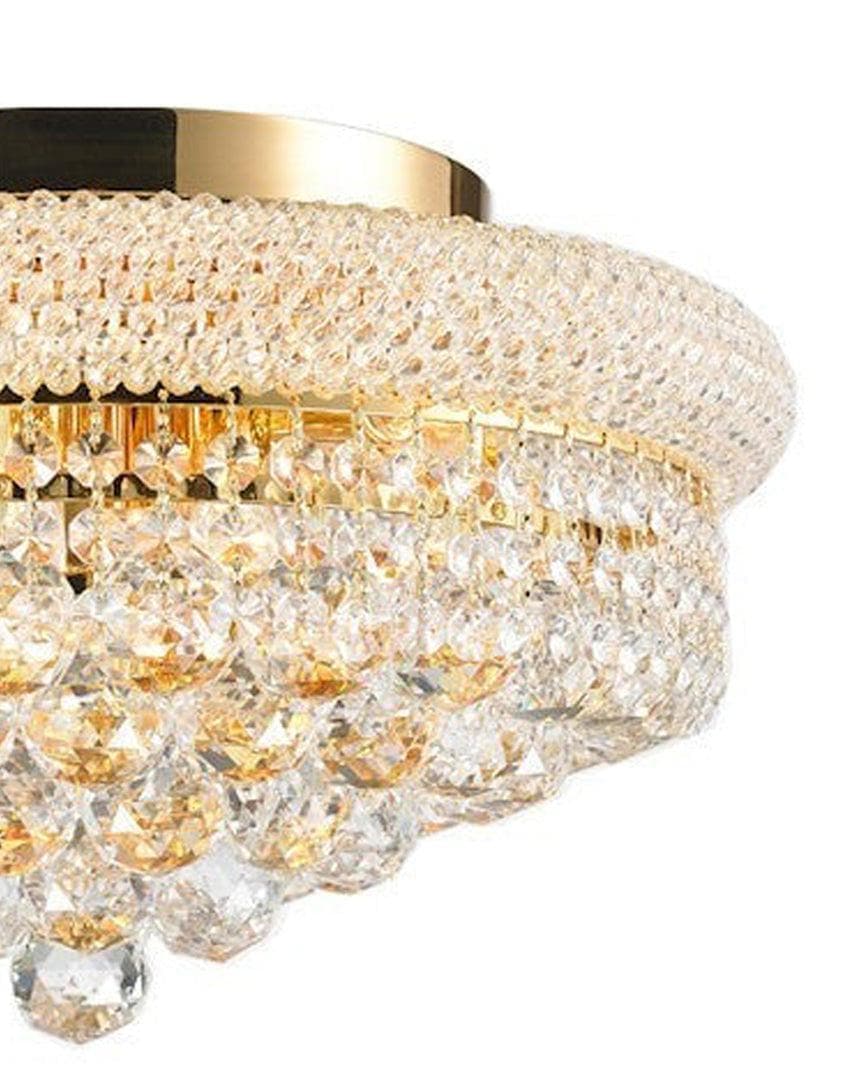 Royal Empress Flush Mount Basket Chandelier - GOLD - W:40cm - Designer Chandelier Australia