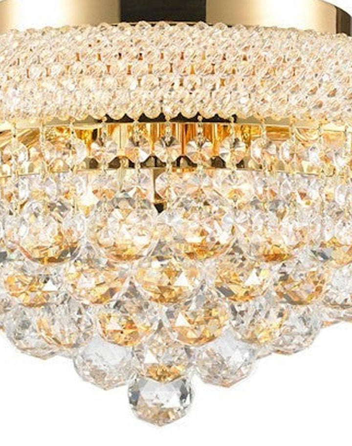 Royal Empress Flush Mount Basket Chandelier - GOLD - W:40cm - Designer Chandelier Australia