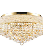 Royal Empress Flush Mount Basket Chandelier - GOLD - W:60cm