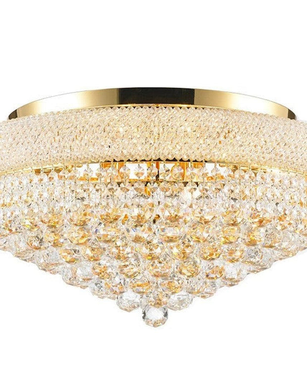 Royal Empress Flush Mount Basket Chandelier - GOLD - W:60cm