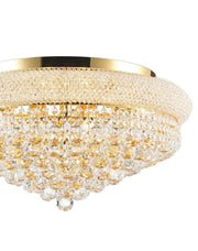 Royal Empress Flush Mount Basket Chandelier - GOLD - W:60cm