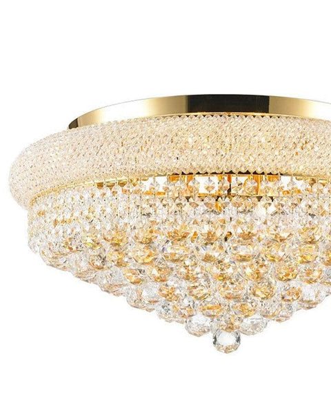 Royal Empress Flush Mount Basket Chandelier - GOLD - W:60cm