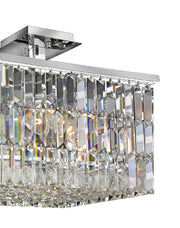 Modena Semi Flush Crystal Pendant - Square W:40 H:40