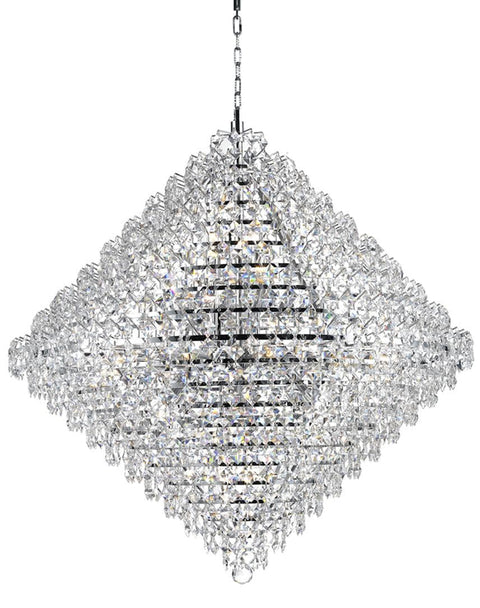 NewYork - Diamond Edge Crystal Pendant Light - 90cm