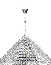 NewYork - Diamond Edge Crystal Pendant Light - 90cm