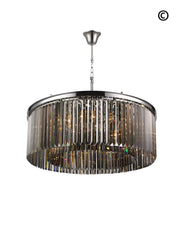 NewYork Oasis Open Ring Chandelier- Smoke Finish W:80cm - Designer Chandelier 