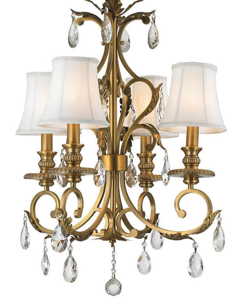 ARIA - Hampton 4 Arm Chandelier - Brass