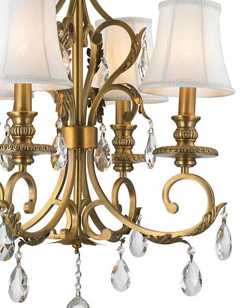 ARIA - Hampton 4 Arm Chandelier - Brass