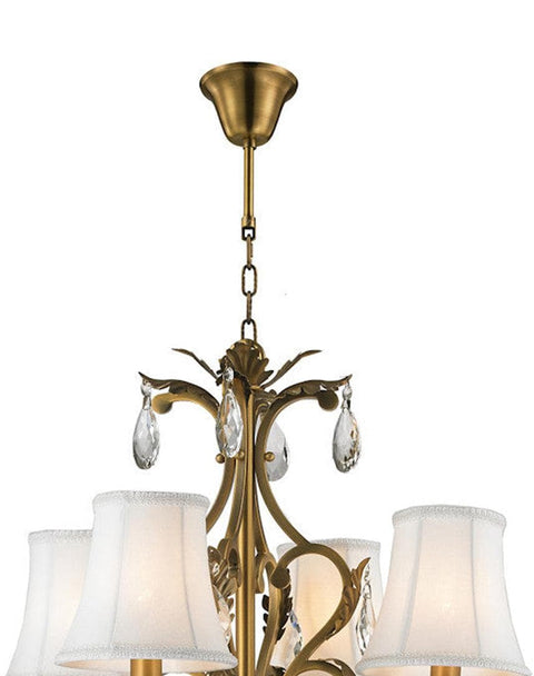 ARIA - Hampton 4 Arm Chandelier - Brass