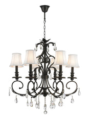 ARIA - Hampton 6 Arm Chandelier - Dark Bronze - Designer Chandelier 