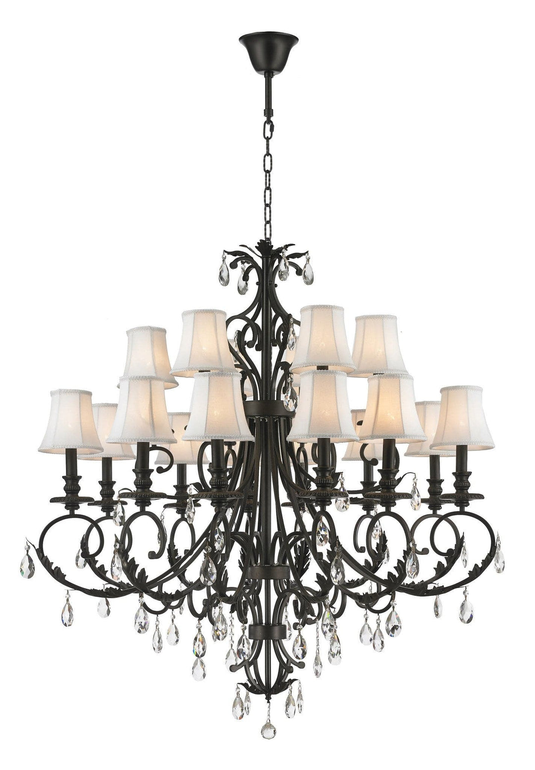 ARIA - Hampton 18 Arm Chandelier - Dark Bronze - Designer Chandelier 