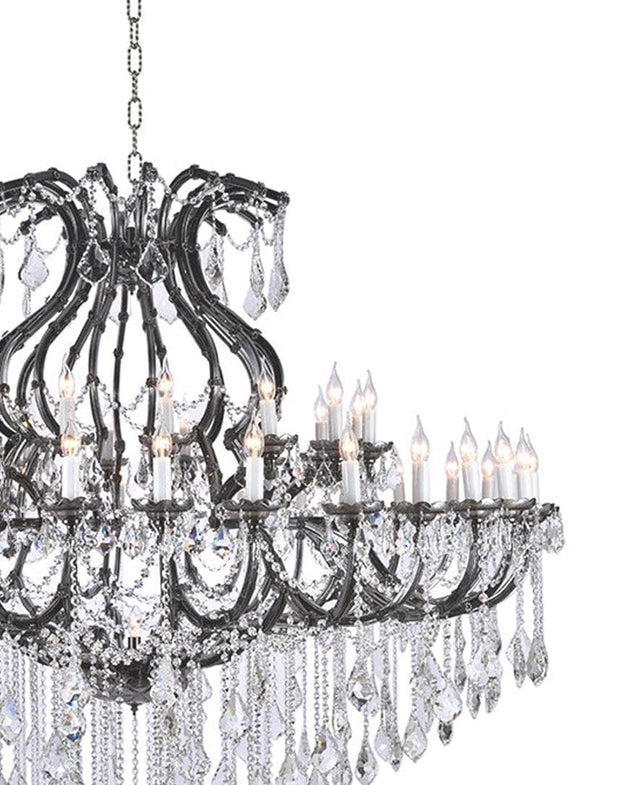 Maria Theresa Crystal Chandelier 48 Light- Smoke