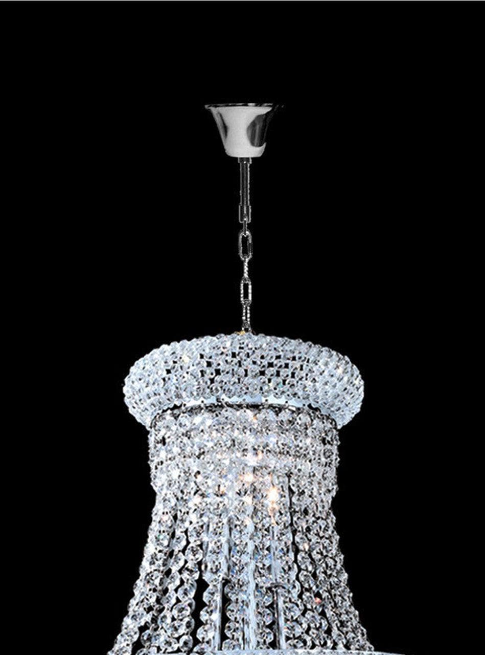 Royal Empress Basket Chandelier - CHROME - W:40cm - Designer Chandelier Australia