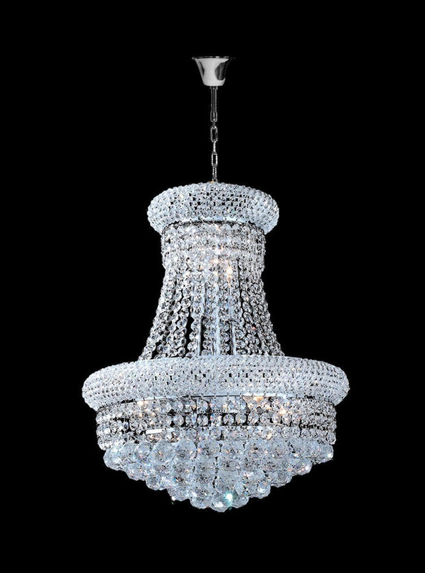 Royal Empress Basket Chandelier - CHROME - W:40cm - Designer Chandelier 