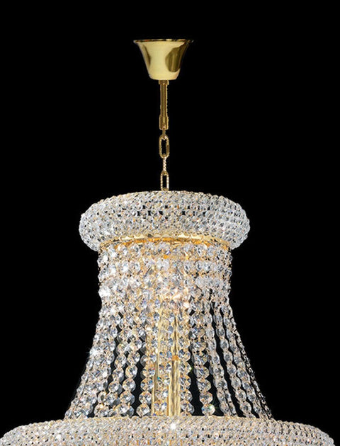 Royal Empress Basket Chandelier - GOLD - W:40cm