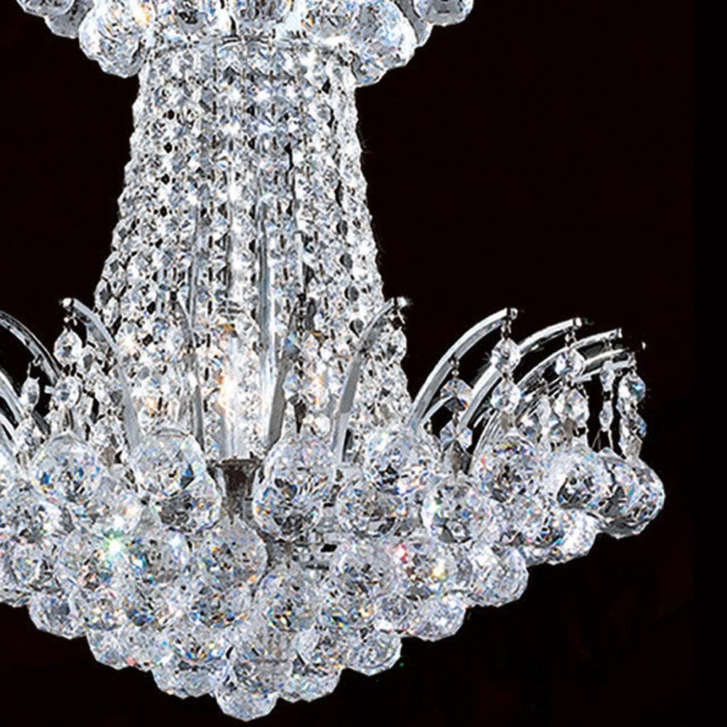 Cascading Empress Chandelier - 4 Light Chrome - W:40cm - Designer Chandelier Australia