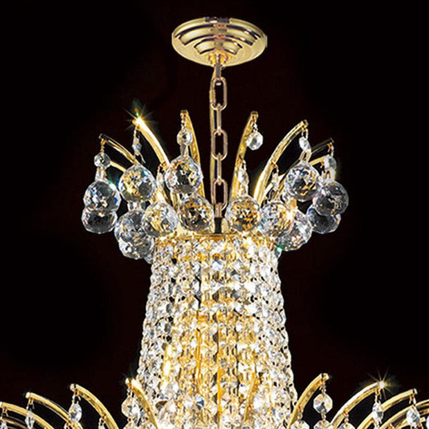Cascading Empress Chandelier - 4 Light Gold - W:40cm (BH2)