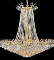 Cascading Empress Chandelier - 16 Light - Gold - W:75cm