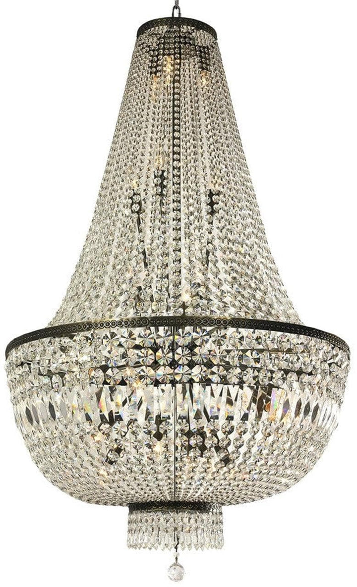 French Basket Chandelier - Antique Bronze - 80cm by 130cm - Designer Chandelier Australia