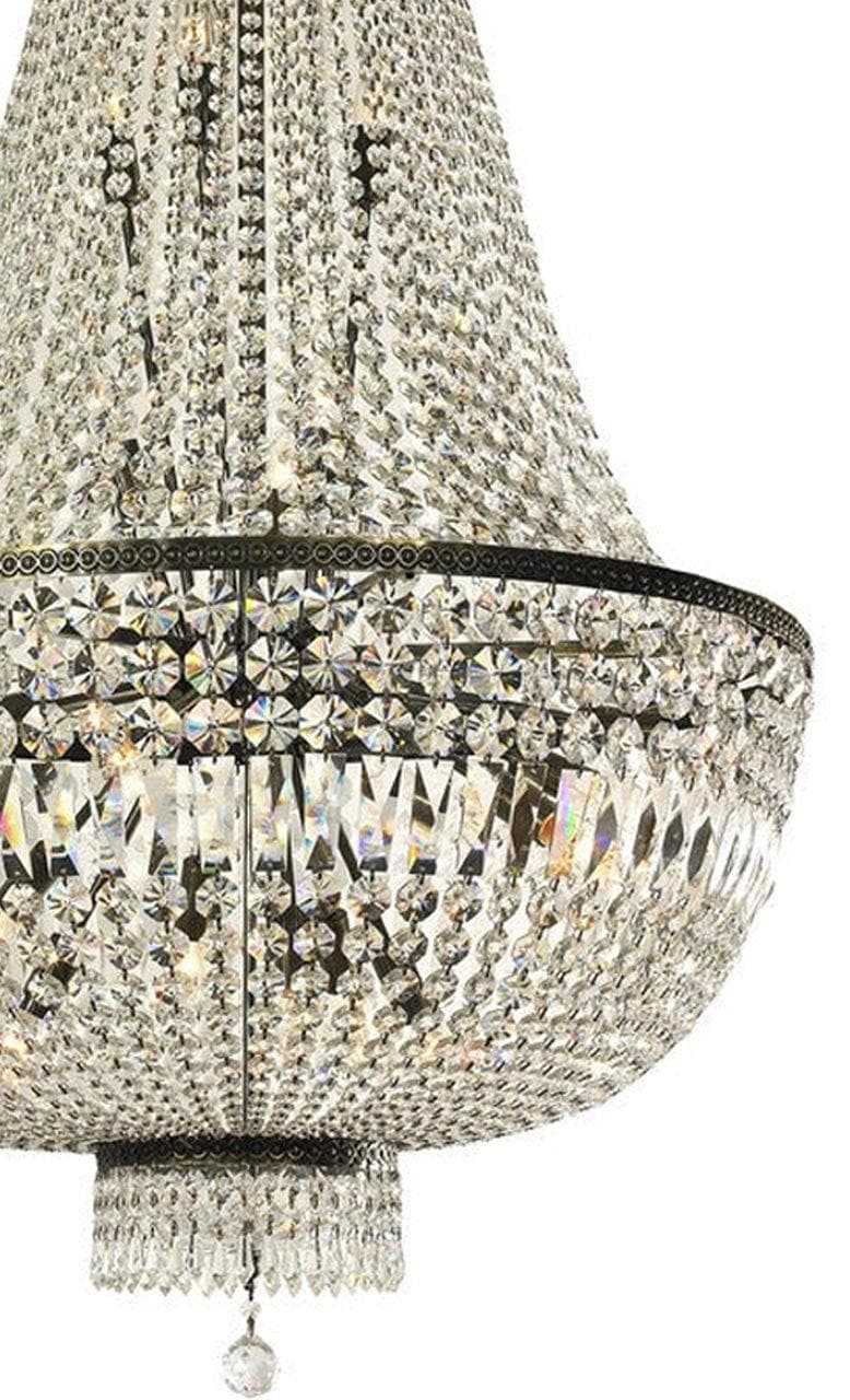 French Basket Chandelier - Antique Bronze - 80cm by 130cm - Designer Chandelier Australia