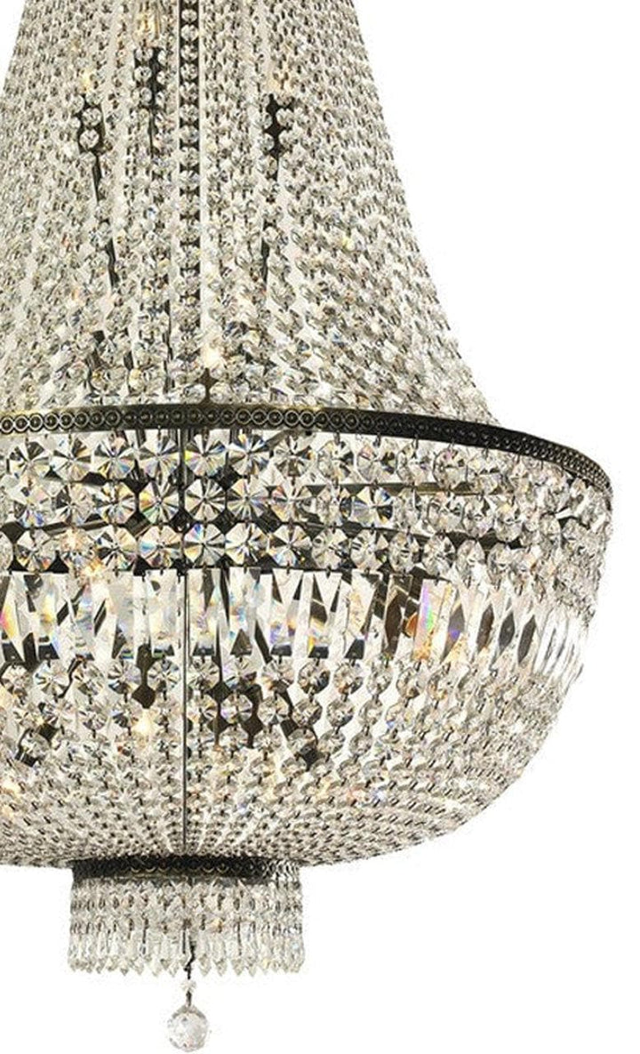 French Basket Chandelier - Antique Bronze - 80cm by 130cm - Designer Chandelier Australia