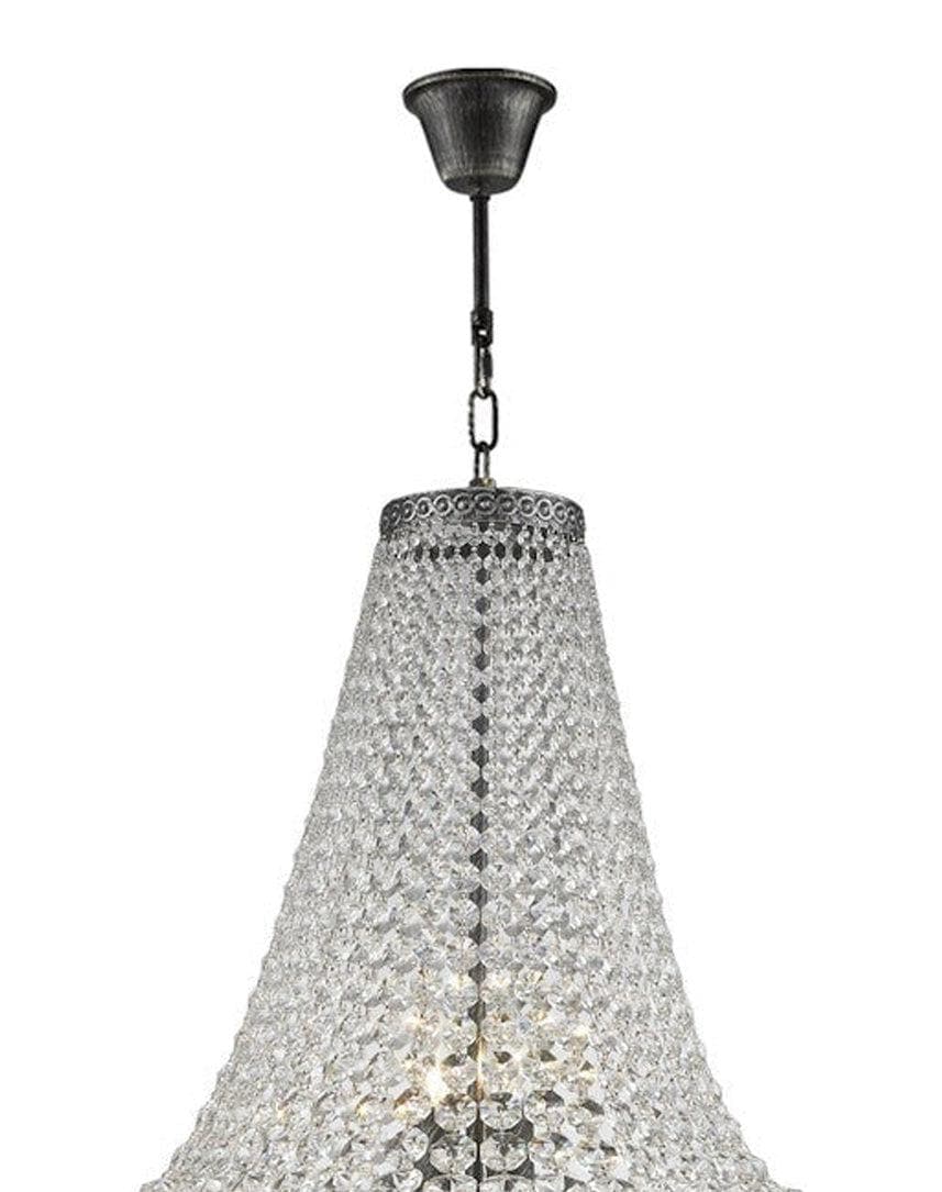 French Basket Chandelier - Antique SILVER - 8 Light - Designer Chandelier Australia