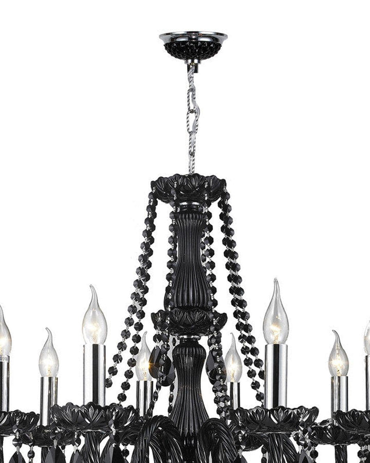 Jet Black Bohemian Chandelier - 8 ARM - Designer Chandelier Australia