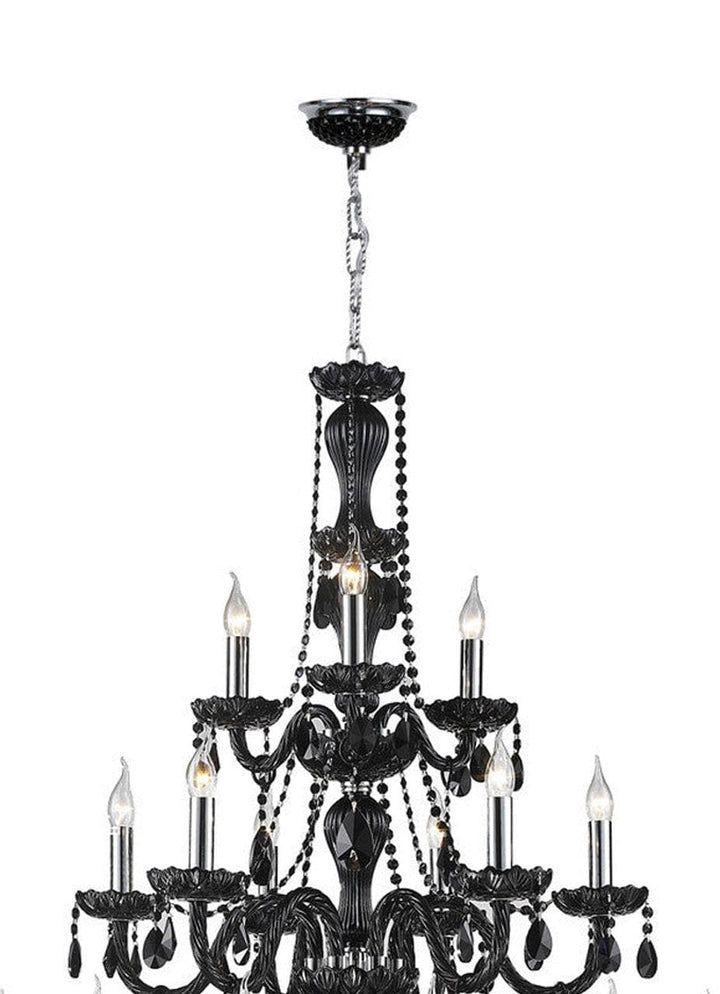 Jet Black Bohemian Chandelier - 21 ARM - Designer Chandelier Australia