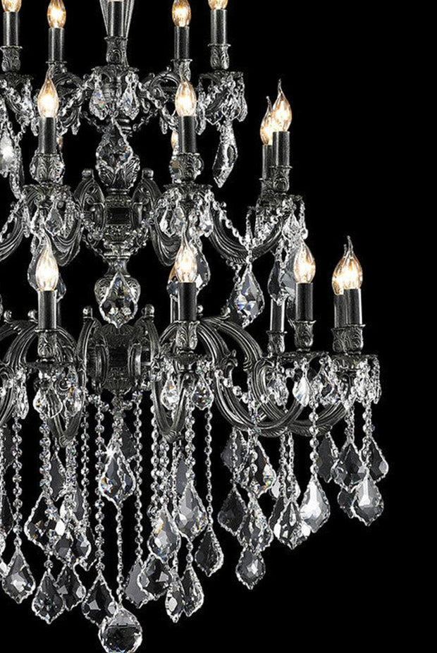 AMERICANA 25 Light Crystal Chandelier - Antique SILVER