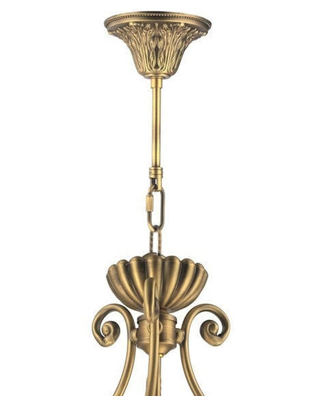 Florence Basket Chandelier - Solid Brass Finish - W:30cm H:46cm