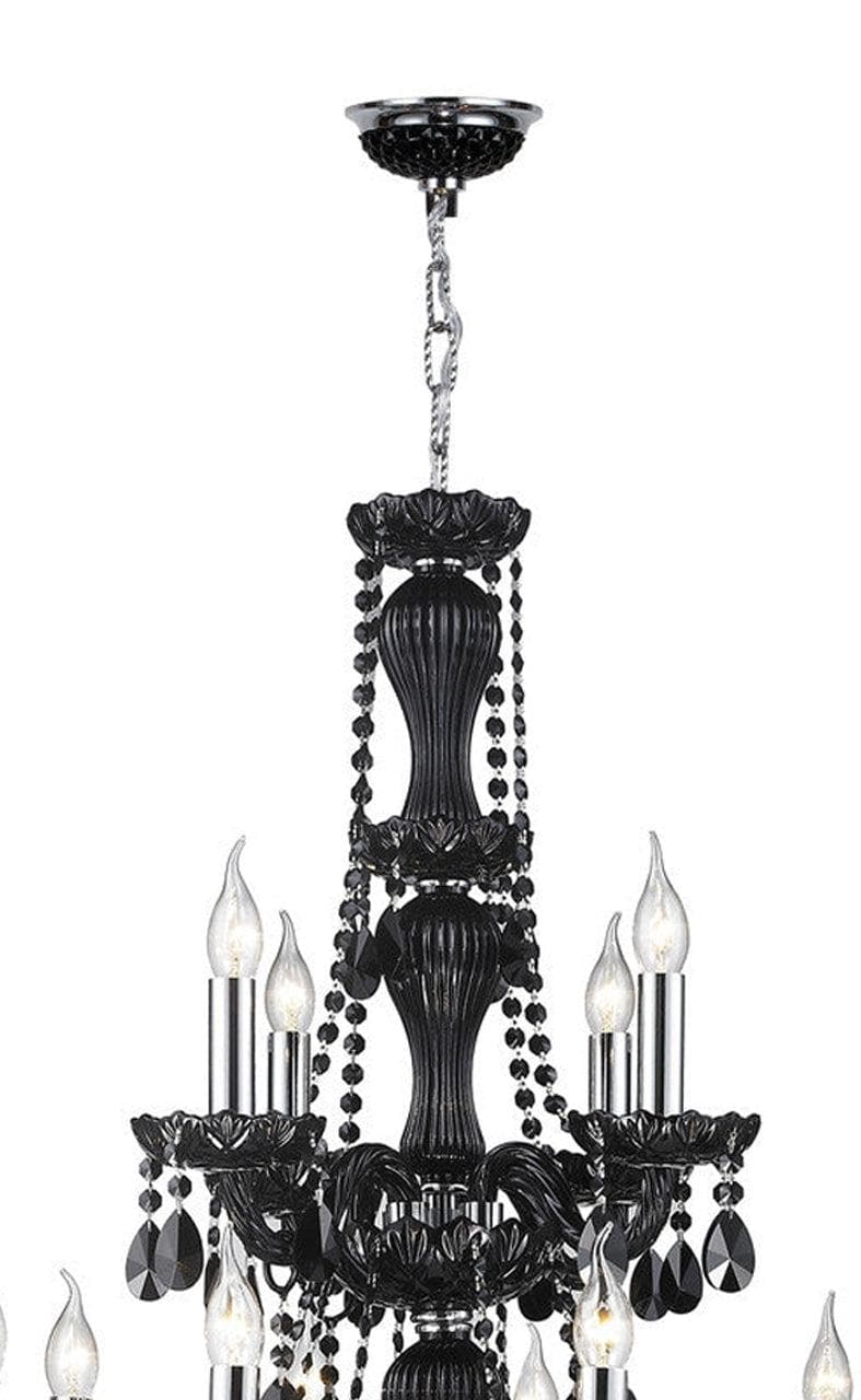 Jet Black Bohemian Chandelier - 12 ARM - Designer Chandelier Australia