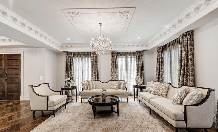 NewYork Princess 10 Arm Chandelier - W:90cm - Chrome