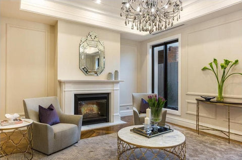 NewYork Princess 10 Arm Chandelier - SMOKE - W:90 - Designer Chandelier 