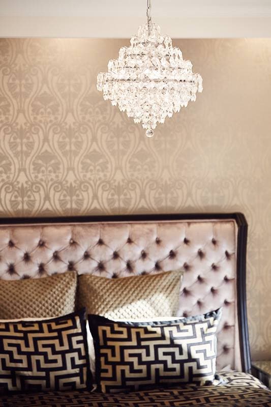 NewYork - Diamond Edge Crystal Pendant Light - 50cm - Designer Chandelier Australia