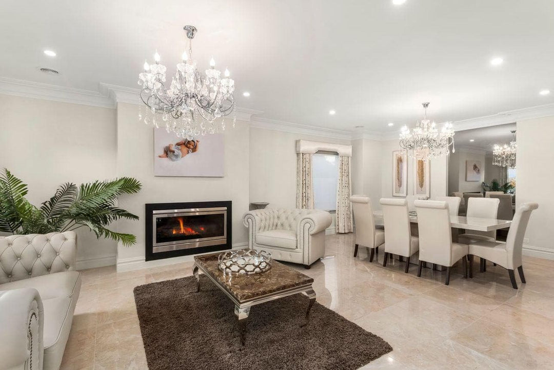 Elise 10 Arm Contemporary Chandelier in Chrome - Designer Chandelier Australia