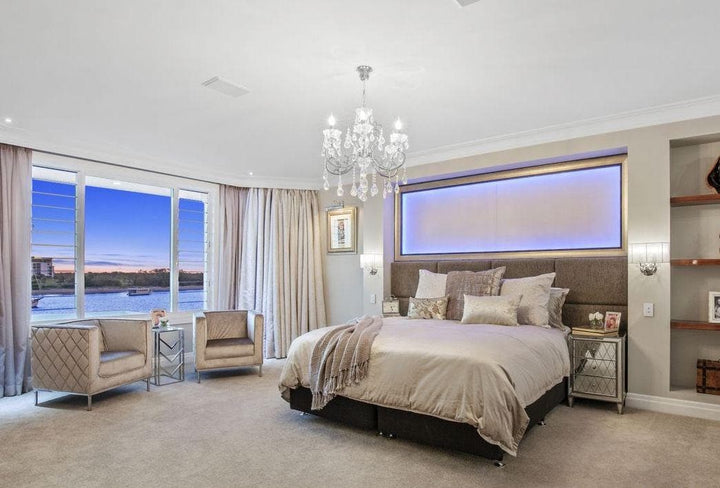 Elise 10 Arm Contemporary Chandelier in Chrome - Designer Chandelier Australia