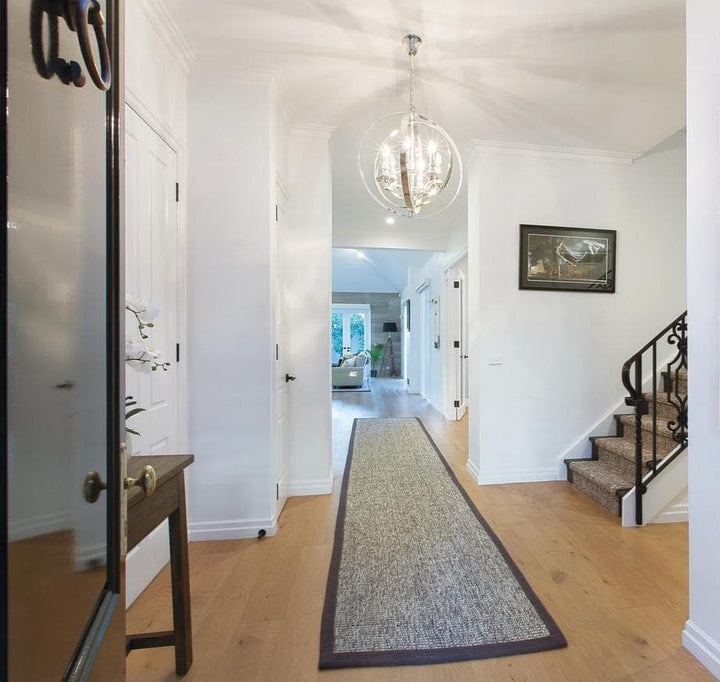 Hampton Orb - 6 Light - Silver Plated - Designer Chandelier 