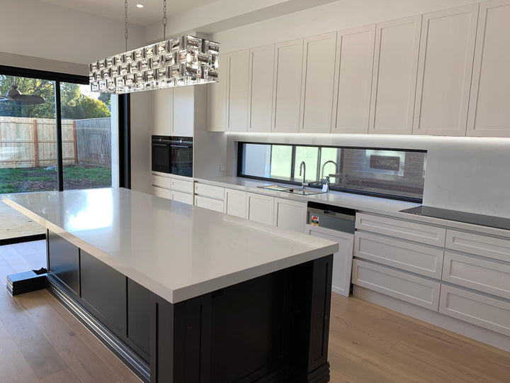 Aurora Bar Light - NewYork Rectangle Bar Chandelier - Length: 120cm - Chrome