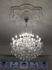 Maria Theresa Crystal Chandelier Grande 19 Light - CHROME