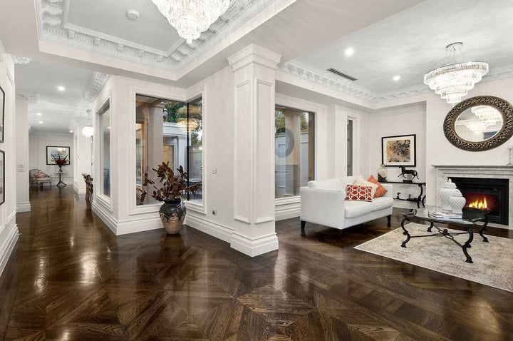 Modular 5 Tier Crystal Pendant Light- CHROME - Large - Designer Chandelier Australia