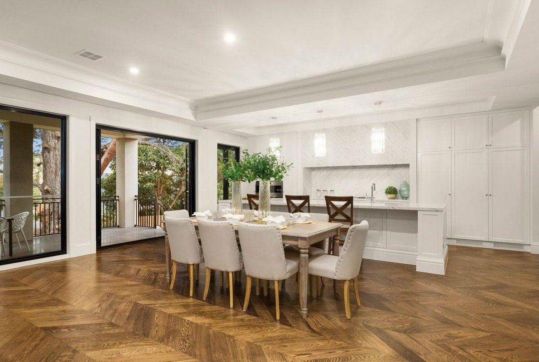 Modular Cylinder Crystal Pendant - Round - Height 43cm - Clear Crystal