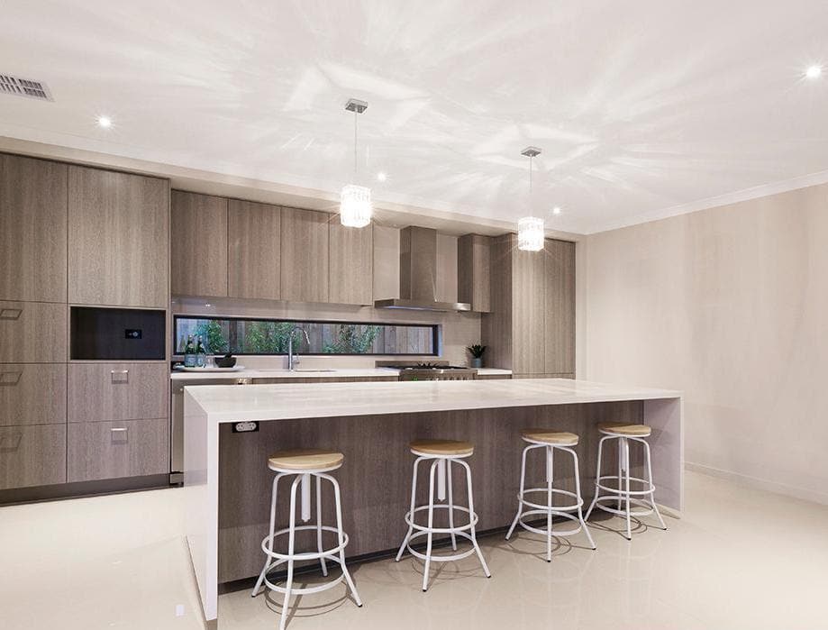 Modular Single Light Pendant - Square Chrome Fixture for Ceiling