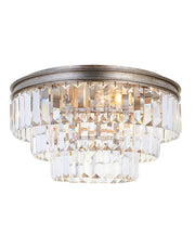 Jordan Collection - Flush Mount Chandelier - 40cm - Champagne