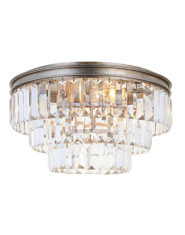 Jordan Collection - Flush Mount Chandelier - 40cm - Champagne