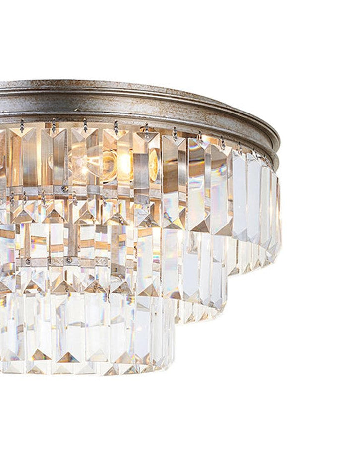 Jordan Collection - Flush Mount Chandelier - 40cm - Champagne - Designer Chandelier Australia