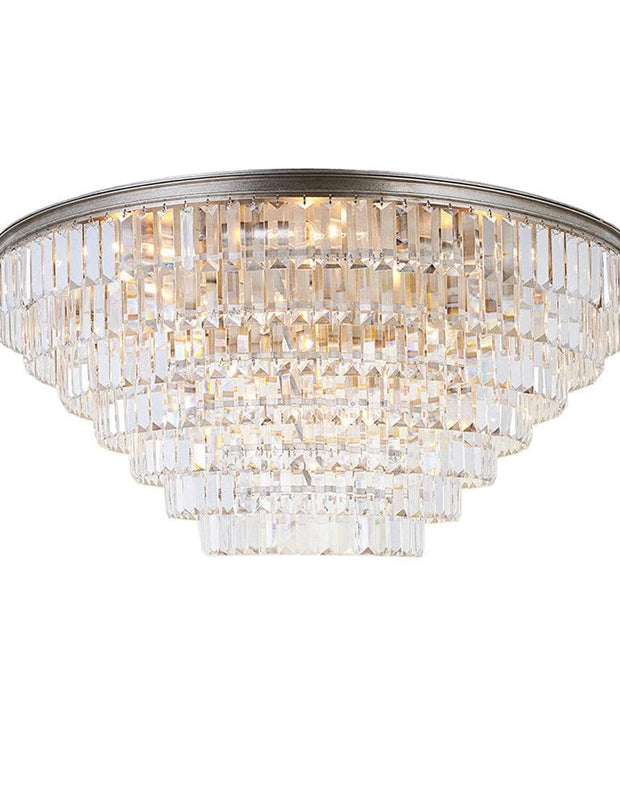 Jordan Collection - Flush Mount Chandelier - 90cm - Champagne